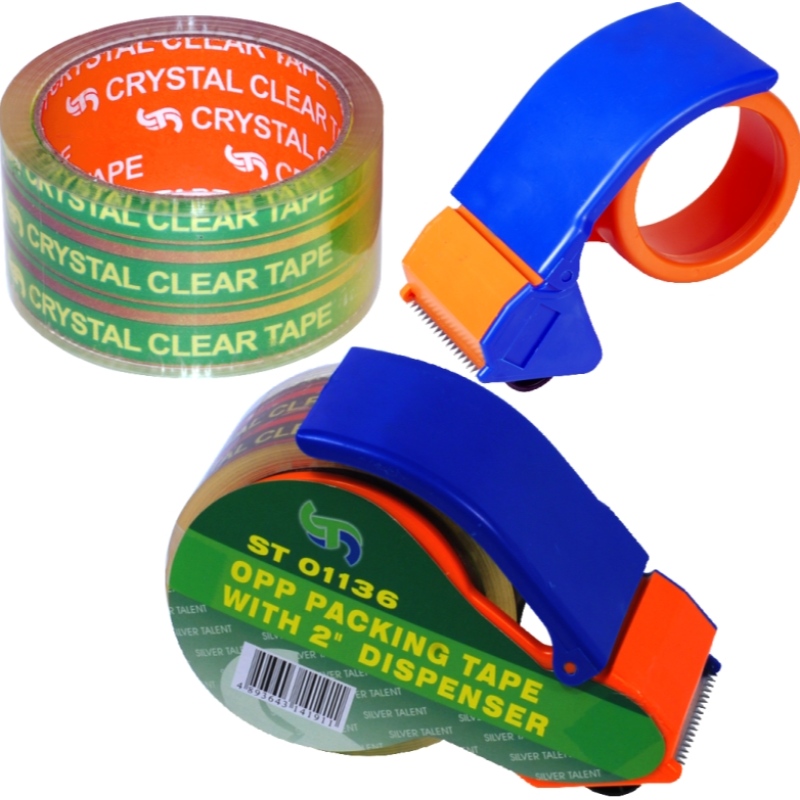 Super/crystal Clear Autheive Paking Tape z dozownikiem